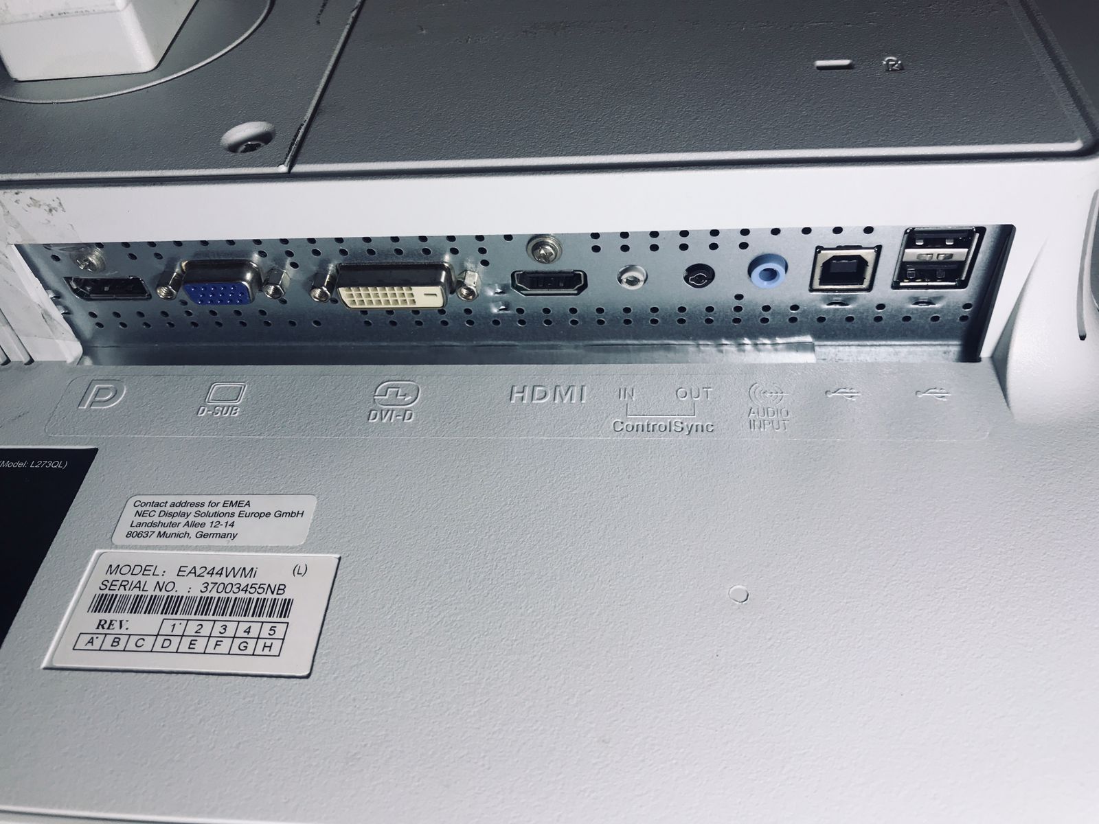 NEC EA244WMI - الصورة 4