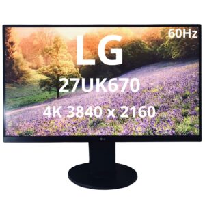 LG 27UK670 شاشة فريملس 4K