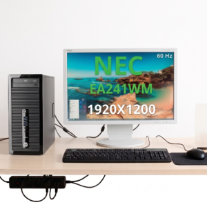 كمبيوتر تاور HP Prodesk 400 G2 شاشة 24 بوصة NEC بسماعات داخلية